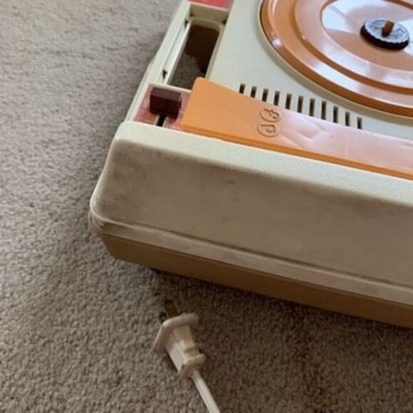 Vintage 1978 Fisher Price Record Player Phonograph-No Lid - Picture 7 of 10